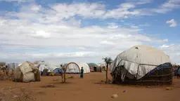 Tents in a refugee camp