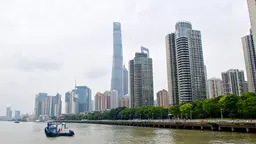 A view of Shanghai's tall buildings