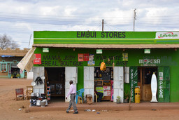 A cereal shop, a corner shop and a computer, printing and photocopy shop.
