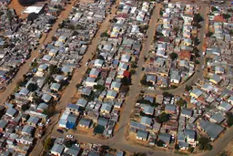 Houses view from above.