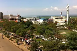 Aerial view of Kisumu, Kenya.