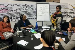 People participating in a workshop.