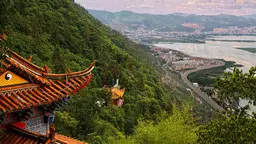 Aerial view of Kunming, Yunnan Province, China