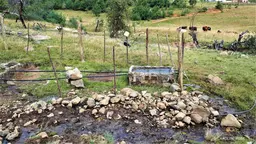 Water tank made of stones