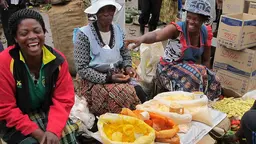 Women selling spices in the street
