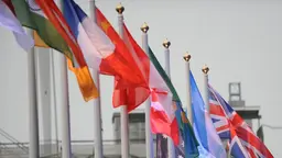 World flags flying 