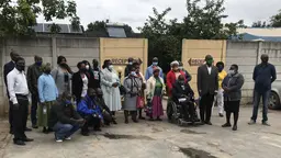 Group of people posing for a photo