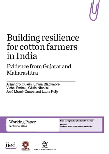 Building resilience for cotton farmers in India - cover image