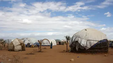 Tents in a refugee camp