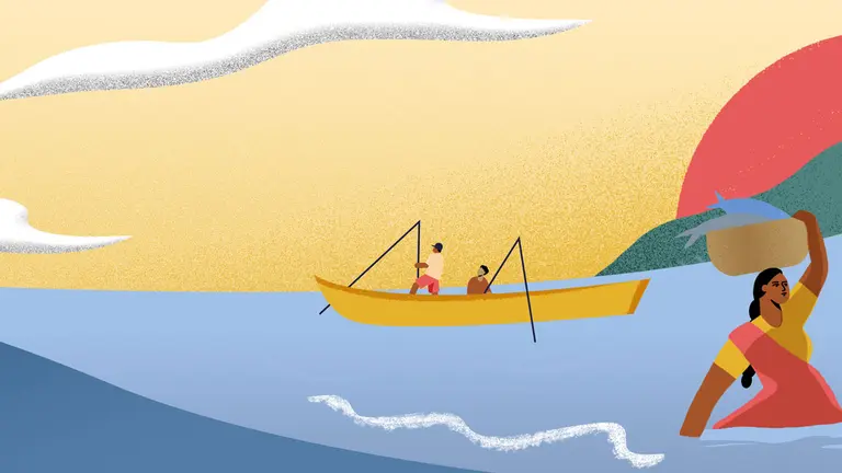 Fishing the ocean