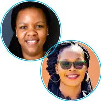 Head and shoulders photos of Gathoni Mwai and Vivienne Wendo.