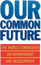 Cover of the 'Our Common Future' book