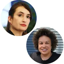 Head and shoulders photos of Camila Cocina and Esley Philander.