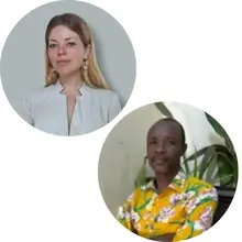 Head and shoulders images of Nina Schoonman and Yirah Conteh.