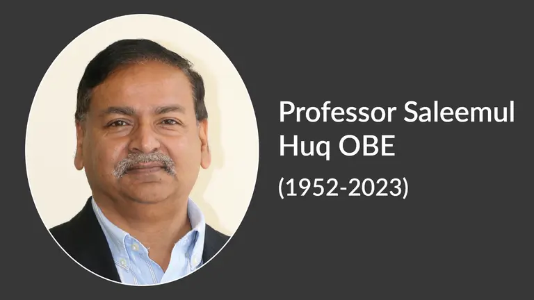Head and shoulders photo of Saleemul Huq.