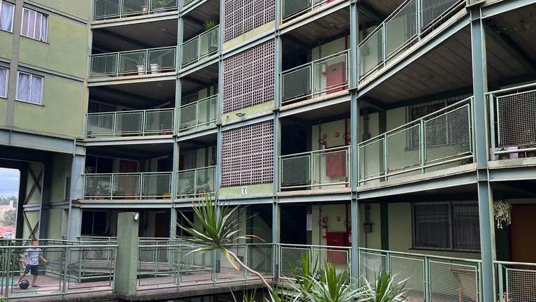 Close-up of outside of a building.