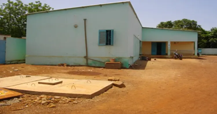 A white building.