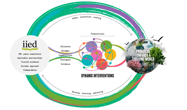 IIED's theory of change diagram