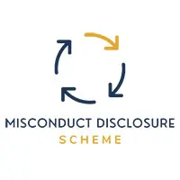 Misconduct Disclosure Scheme logo.