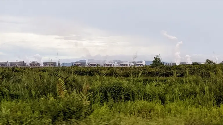 Nickel smelters in Sulawesi, Indonesia.