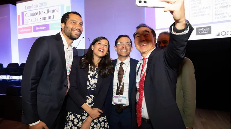 Participants taking a selfie in-between sessions.