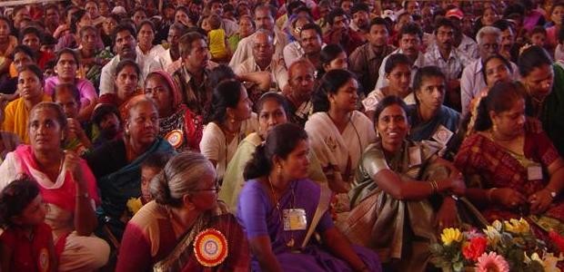 Members of Indian women's savings groups