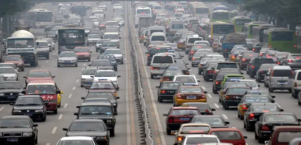 Traffic jam in China. Photo: Simon Lim 