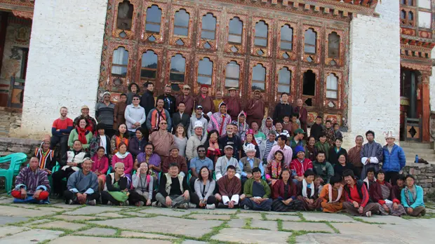 Representatives of communities from Peru, Bhutan, China, India, Kyrgyzstan, Tajikistan, Taiwan, Thailand, the Philippines and Papua New Guinea have formed an International network of Mountain Indigenous Peoples (Photo: Lhab Tshering)