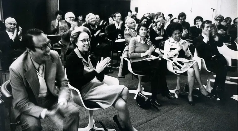 Barbara Ward in the audience