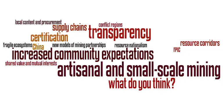 Key words related to mining and sustainable development (Image: IIED)