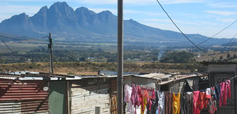 Langrug informal settlement, South Africa, May 2014 (Photo: Diana Mitlin/IIED)