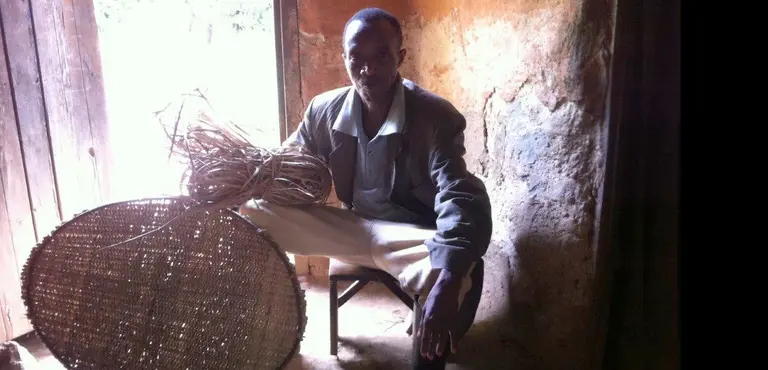 The chairman of the Mpungu Authorised Resource User Group, Bwindi Impenetrable National Park, who was involved in the development of the 'Multiple Use' programme (Photo: Mariel Harrison)