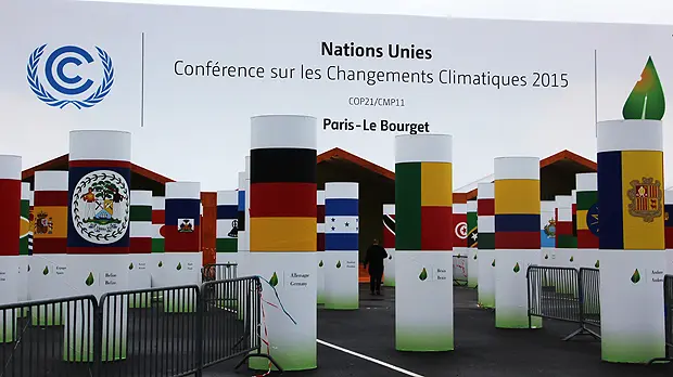 The entrance to Le Bourget, the venue for the UN climate talks (COP21) (Photo: Takver, Creative Commons via Flickr)