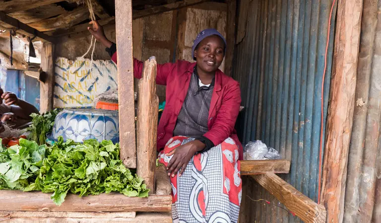 Street vendor in Mathare. Photo: Paolo Cravero.