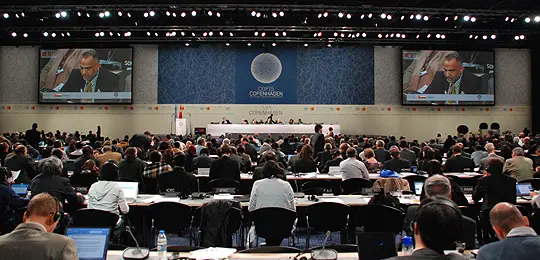 A plenary session at COP15 (Photo: UNclimatechange, Creative Commons, via Flickr)