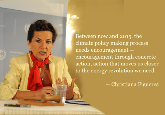 Christiana Figueres is executive secretary of the United Nations Framework Convention on Climate Change. She used her appearance at the 2012 Barbara Ward Lecture to call for an "energy revolution"