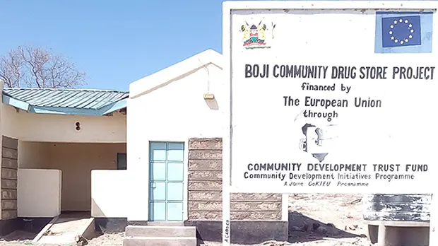 Boji Drug Store: financed by the European Union through the Community Development Trust Fund (Photo: John Nyangena)