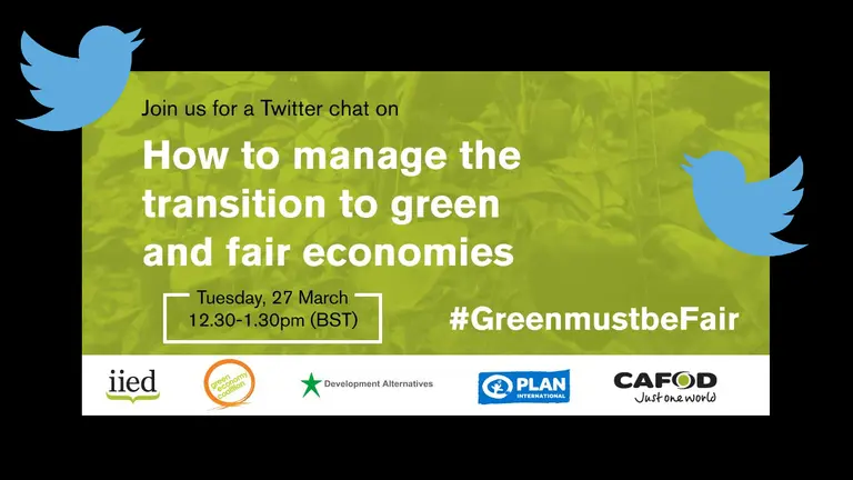The publicity for our Twitter chat on 27 March 2017 (Image: Nick Turner/IIED)
