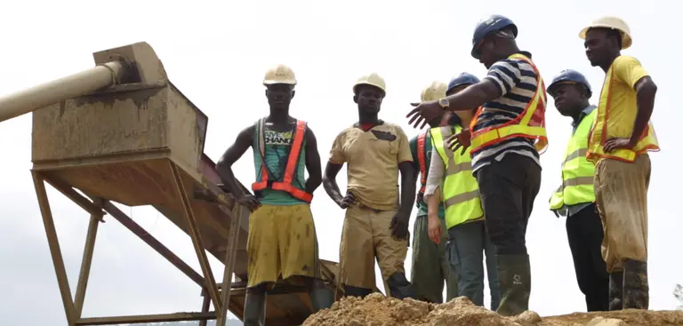 Small-scale miners in Ghana