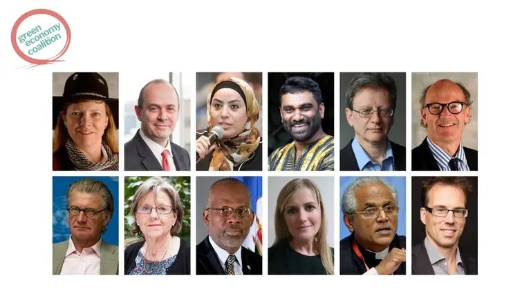 The faces of some of the experts who contributed their thoughts about a green economy (Image: GEC)