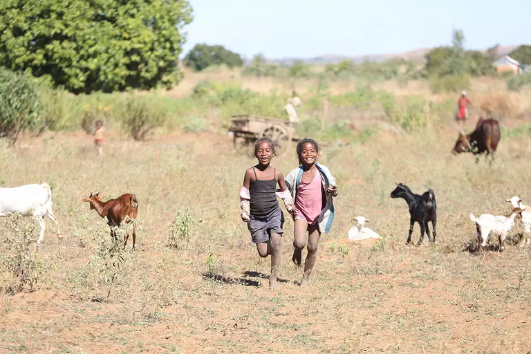 Children play in areas near abandoned pits