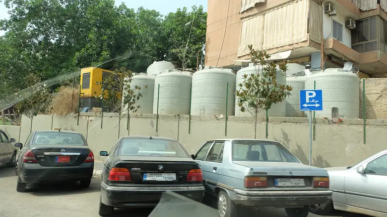 Many households have water storage facilities to respond to water shortages