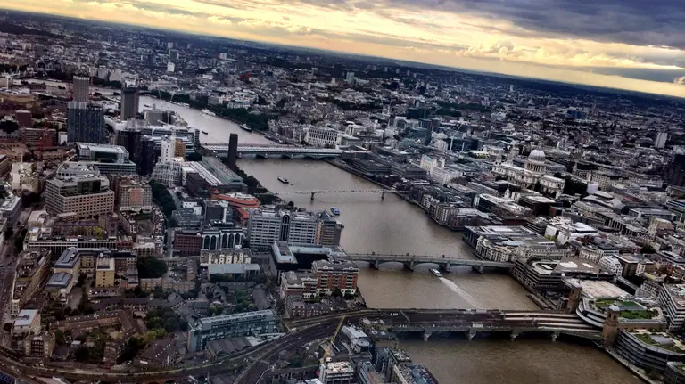 An aerial view of London. Southwark, on the left, is surprisingly undense (Photo: David, Bergin, Emmett and Elliott, Creative Commons, via Flickr)