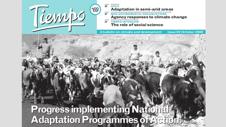 The front cover of the Tiempo bulletin, issue no. 69