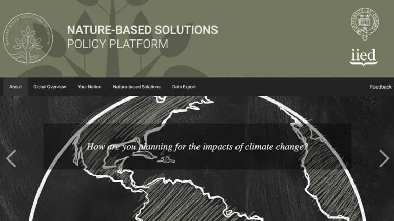 The Nature-based Solutions Policy Platform provides information about climate change adaptation planning around the globe 