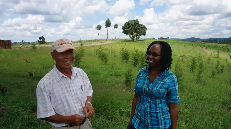 Julian Barungi of the NGO Advocates Coalition for Development and Environment (ACODE) interviews Mr. Zhang