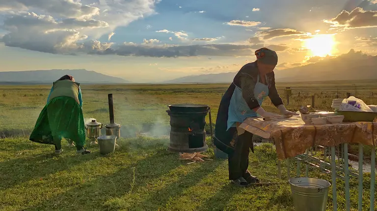 The experiences of mountain communities in Kyrgyzstan were shared at a learning exchange (Photo: Alan Zulch)
