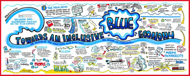 Scribing-style whiteboard drawing from IIED's event