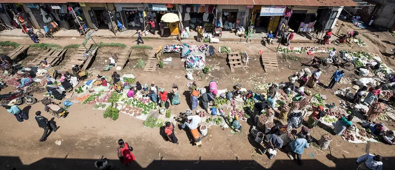 A farmer’s market, Fort Portal, Uganda