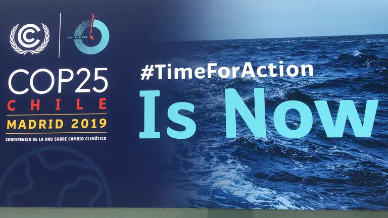A poster at COP25